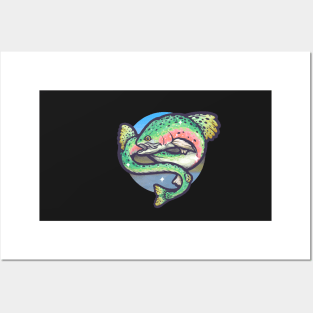 Rainbow Trout Serpent Posters and Art